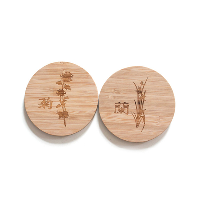 kopen Ronde Laser Logo Tafel Bamboe Drink Coasters Grappig Huiswarming Gift online manufacture