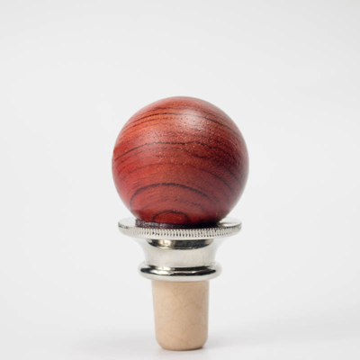 comprare Tappo per bottiglie di vino fatto a mano - Legno girato a mano con testa a sfera - Tappo di sughero online manufacture