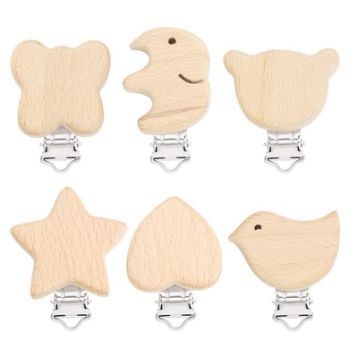 Buy 1.8in To 2.2in Animal Shaped Grip Teether Wood Durable Baby Teething Toys For Soothing online manufacture