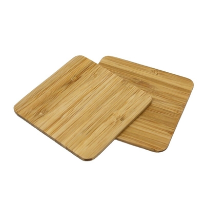 Buy 3mm Square Cold Drinks Bamboo Cup Coasters For Hot Beverage online manufacture
