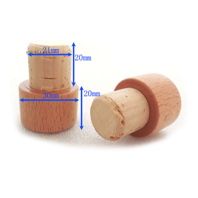 주문 천연 코크 막대기, 식품용 고형 목재 닫기 online manufacture
