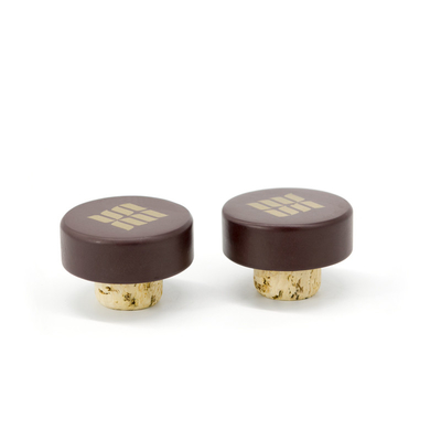 kopen Afdrukken Logo Natuurlijke kurk Houten pot Deksel Wijnfles Stopper Met donkerbruin online manufacture