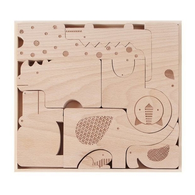 kopen DIY Educatieve Houten Educatieve Puzzle 2- 4 Jaar Houten Dieren Puzzle online manufacture
