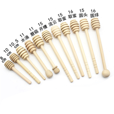 kopen Hotel Restaurant Huis Houten Honing Dipper Drizzler Roeren Stick Lepel Rod Muddler Dispenser online manufacture