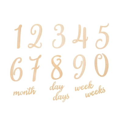 Buy Reusable Baby Wooden Milestone Blocks Newborn 2 Month Old Milestones online manufacture