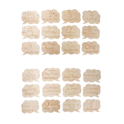 kopen Baby 13 Pcs Houten Milestone Discs Eerste Jaar Maandelijkse Milestone Cards online manufacture
