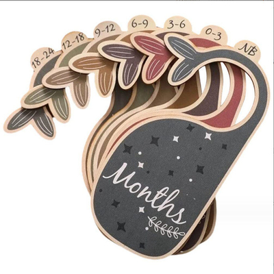 Buy Double Sided Newborn Baby Cloth Divider Card 24 Month Bedroom Closet Divider online manufacture