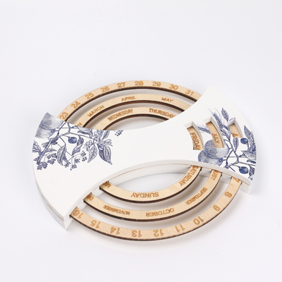 comprare OEM Calendario in legno chic Calendario perpetuo in legno in blocco in legno online manufacture