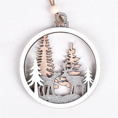 kaufen Fabriklieferung Weihnachtsbaum hängende Ornamente Weihnachtsdekoration Ornament mit Schneeflocken Weihnachtsbaum Ornament Online-Herstellung