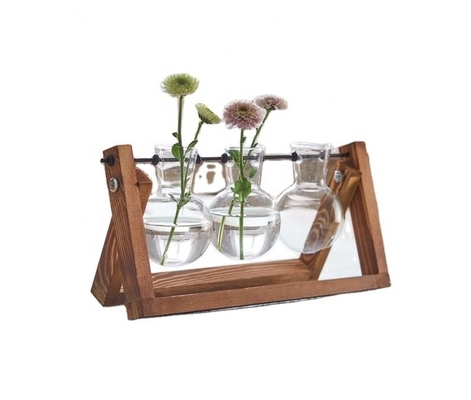 Beli Pemegang Vasa Trio Kayu untuk Dekorasi Rumah online manufacture