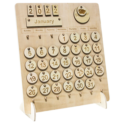 kopen Montessori speelgoed houten Huis kalender voor kinderen onderwijs leer speelgoed online manufacture