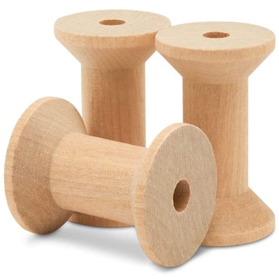 ซื้อ ราคาถูก Empty Wooden Spool มินิ Wooden Spool สปิลเส้นไม้ การผลิตออนไลน์