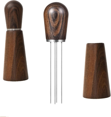 Beli Jual Panas Stainless Steel Kain Kopi Serbuk Jarum Dengan Natural Wood Handle Untuk Stirrer online manufacture