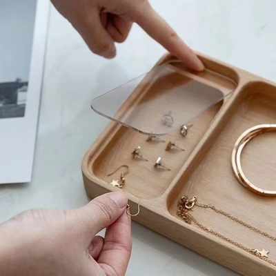 acheter Plateau de bijoux en bois personnalisé tout le plateau avec couvercle personnalisé plateau de valet bureau organisation cadeau de mariage cadeau d'anniversaire online manufacture