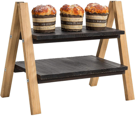 kupować drewniany stojak na biżuterię drewniany stojak na ciasto na wesele, naturalny kolor lub rustic kolor dostosowany akceptuję online manufacture
