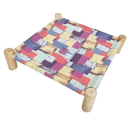 comprar Cama de gato de madeira cama de refrigeração elevada desmontável portátil cama de animais de estimação interior / exterior adequado para gatos e cães pequenos Fabricação em linha