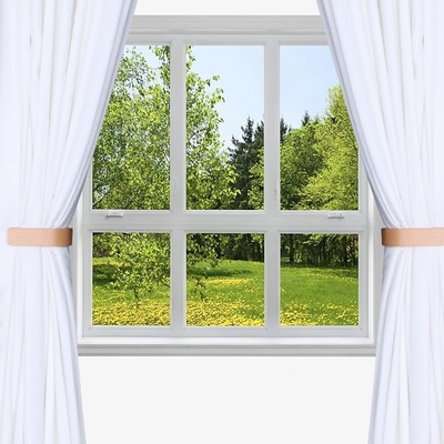 comprare Agganci per tende a forma di U in legno su misura Legno naturale ecologico fabbricazione online