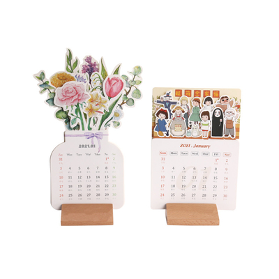 Beli Blok Kayu Kalender Kartu Bisnis Dasar Dekorasi Kerajinan Kayu untuk Meja Kantor Rumah (Kalender Kayu Alami) online manufacture