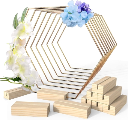 Mua Đồ giữ thẻ gỗ tùy chỉnh, vòng hoa hoa vàng Macrame cho đồ trang trí Giáng sinh Nghệ thuật bàn cưới online manufacture