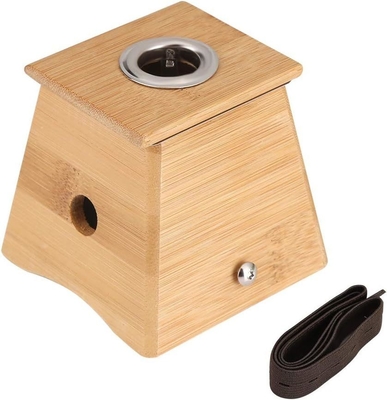 Купить Бамбуковый Moxa Box Burner Moxa Roll Stick Holder Neck Body Naval Acupoint Massage для иглоукалывания Производство в сети
