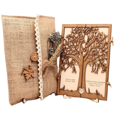 Mua Lời mời bằng gỗ rustic với tên khách Tag Lời mời bằng gỗ rustic cắt laser với phong bì rustic online manufacture