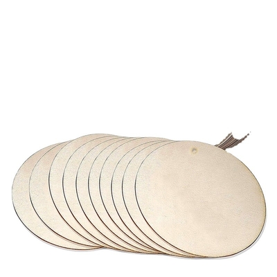 comprare Tag regalo in legno di forma rotonda con buco online manufacture