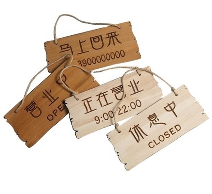 kopen Op maat gemaakte houten advertenties Creatieve status van het bedrijf Houten borden Ornamenten en decoratie Op maat gemaakte huisschijven online manufacture