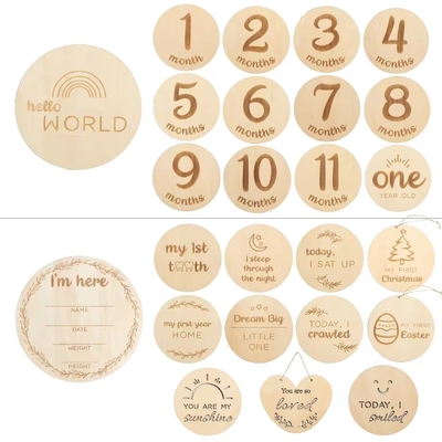 comprare Dischi di legno per bambini con incisione laser online manufacture