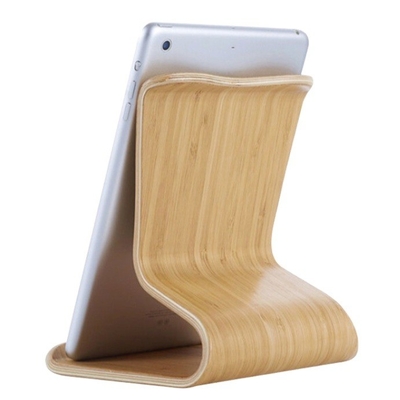 acheter Portable téléphone portable support en bois refroidissement en bois porte-ordinateur ordinateur portable montage de bureau pour MacBook air et iphone fabrication en ligne
