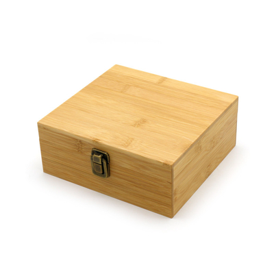 kopen Eco-vriendelijk laserlogo Houten bamboe dozen Houten opslag geschenkdoos met metalen scharnier Voor het organiseren van huis online manufacture
