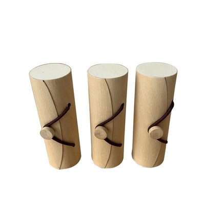 kopen Ronde houten cilinderdoos, op maat gemaakte doos met birkenfoelie online manufacture