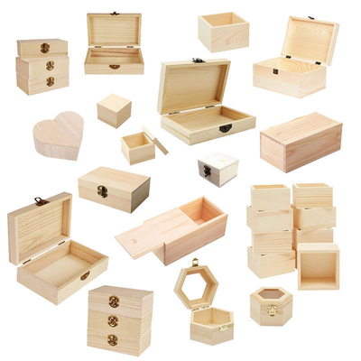 Beli Custom Solid Kayu Storage Box Berbeda Gaya Kayu Perhiasan Box online manufacture