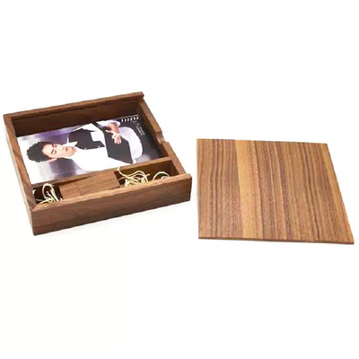 Mua hộp lưu trữ quà cưới màu cháy kéo ra hộp lưu trữ ảnh gỗ gỗ rắn chữ gỗ retro hộp gỗ online manufacture