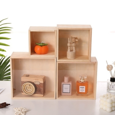 kopen Onvoltooide houten dozen, kleine houten doos met deksel, doe-het-zelf verjaardagsfeest gunst cadeau voorraden online manufacture