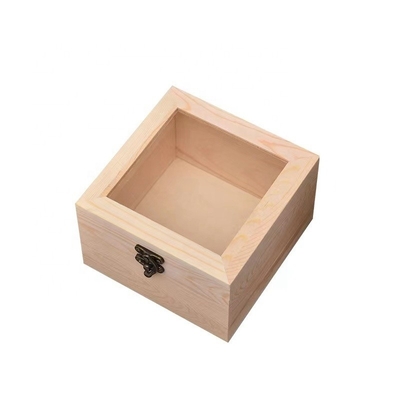 kopen Onvoltooide acryl houten verpakkingsdoos Decoraties Juwelen Houten displaydoos online manufacture
