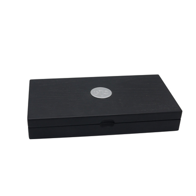 kopen Fabriek op maat groothandel logo mode hoogwaardige houten opslagdoos zwart cadeaubon online vervaardiging