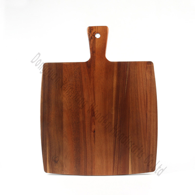 kopen Knifvriendelijke Acacia hout snijplank met handvat, natuurlijke Acacia hout hakplank voor de keuken online manufacture