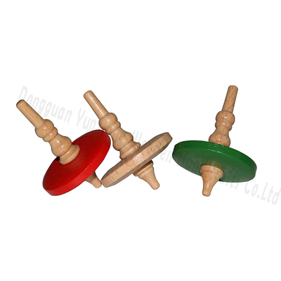 kopen Houten Spinning Tops Set   Classic handgemaakt speelgoed voor kinderen en volwassenen, 3 kleuren (rood, natuur, groen)   Montessori Balance Toy, feestfavorieten online manufacture