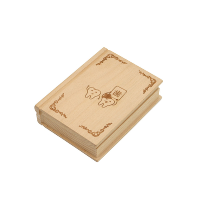 Houten baby tandkas, tandhouder, houten tanddoos voor baby cadeau