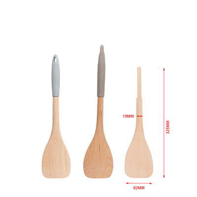 Kookgerei Set Nonstick Pan Kookgerei Houten spatula Duurzame kookgerei