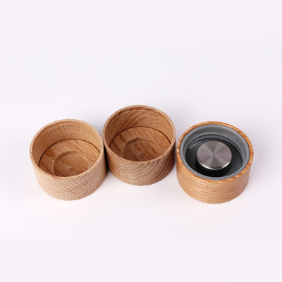48 mm X 26 mm Afdichting Bamboe Deksel Cap Bamboe Deksel Voor Glasbekers Vacuümbeker