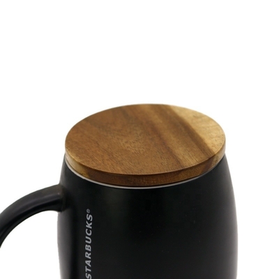 Decoratieve houten pot deksel stofdicht kruidenpot Acacia deksel Silicone mok bekertje