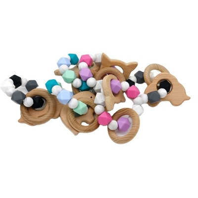 Baby Silica Gel Grip Teether Basic Teething Rattle 0 tot 24 maanden