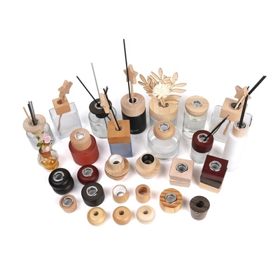 Niet-vergieten Houten Reed Diffuser Cap Parfum Deksel Parfum Houten Caps Mason Jar Caps