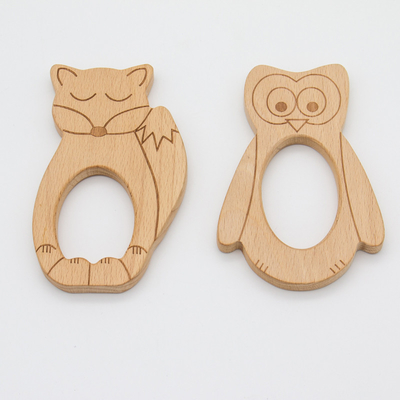 Gepersonaliseerde houten tanden voor baby's
