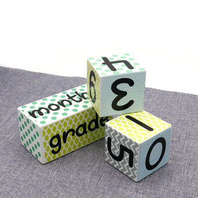 Custom Baby Houten Milestone Blocks DIY Grote Houten Block