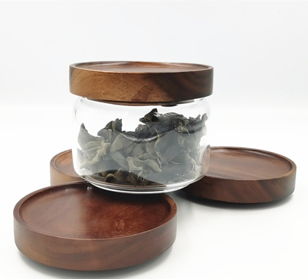 Houten Acacia deksel voor Mason Glass fles, Mason Jar deksel