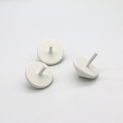 Witte houten spinnekop, houten gyroscoop, houten speelgoed voor kinderen.