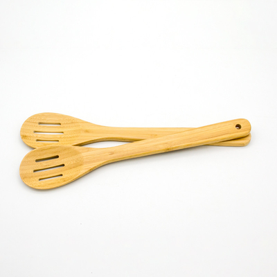 Houten spatula's Bamboe-uitrusting Set Houten kooklepel Keuken Kookgereedschap voor niet-stick potten en pannen