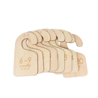 Houten baby kast verdeler -Kleding maat verdelers voor kast of winkel, hanger verdelers 12 stukken Custom ontwerp accepteren